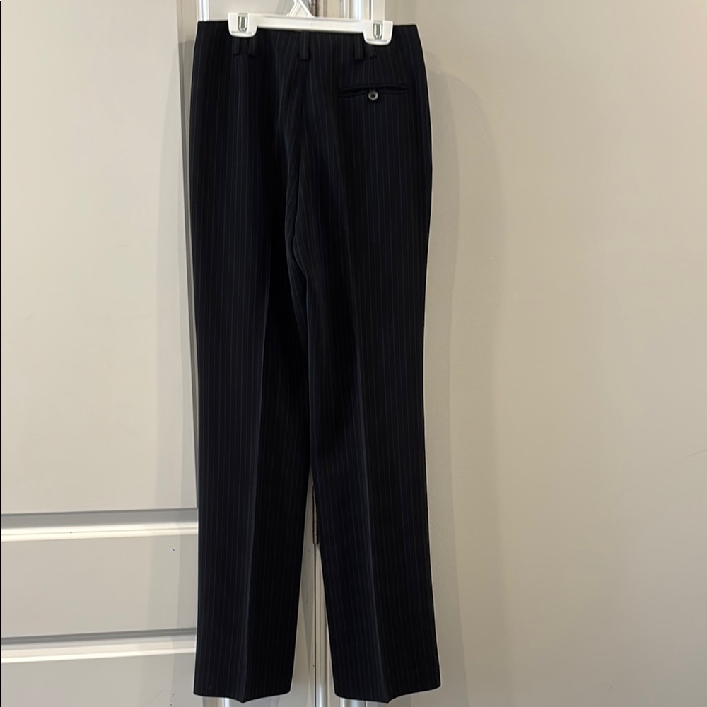 Anne Klein Navy Pinstripe Pantsuit - Picture 5 of 6